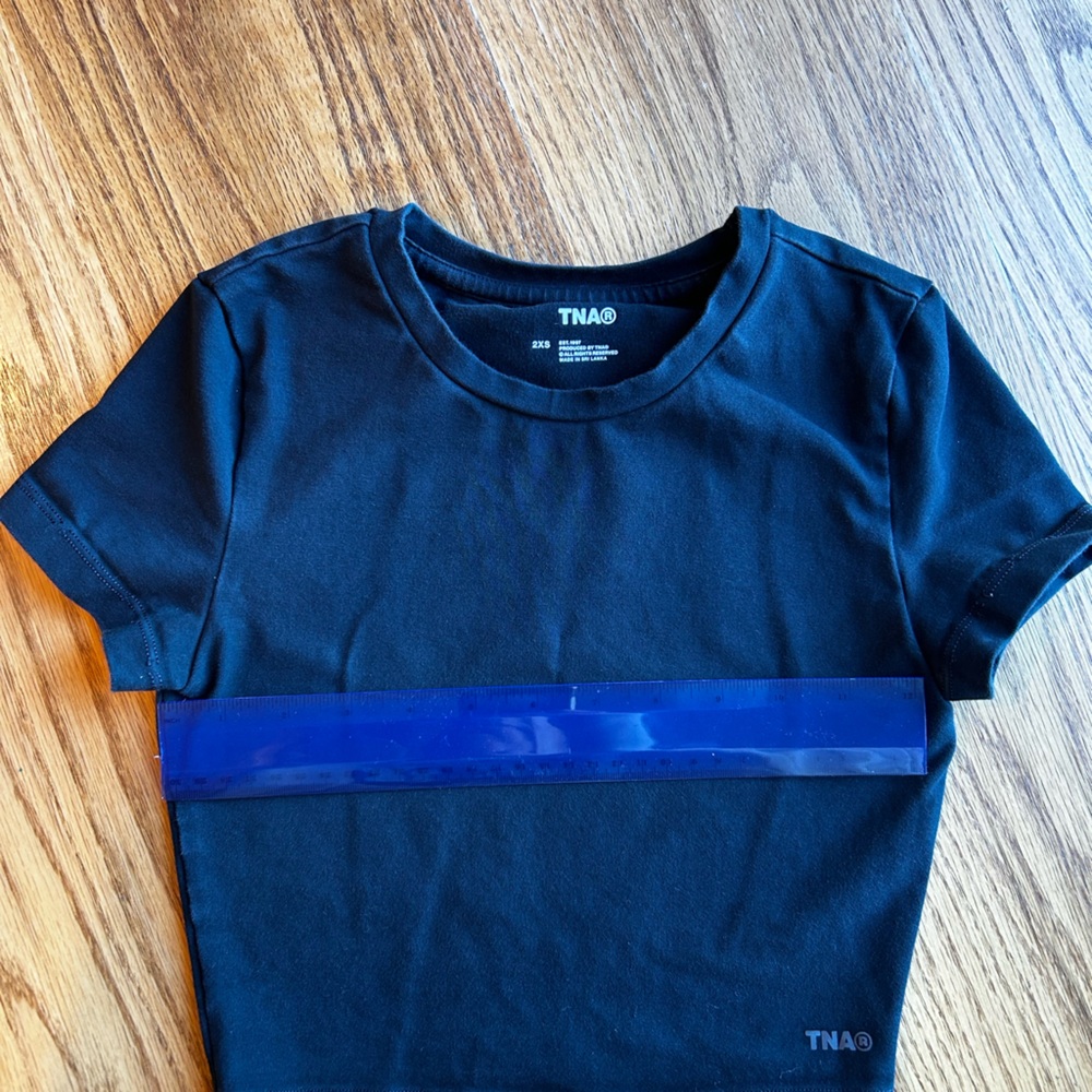 TNA Black Crop Tee